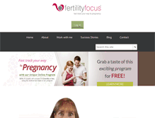 Tablet Screenshot of myfertilityfocus.com